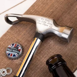 Hot Personalised Engraved Hammer & Bottle Opener Personalised Jewellery And Keepsakes|Personalised Engraved Gifts