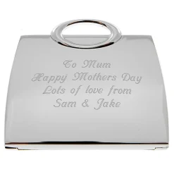 New Personalised Engraved Handbag Compact Mirror Personalised Jewellery And Keepsakes|Personalised Engraved Gifts
