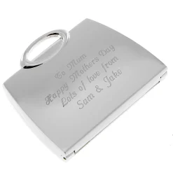 New Personalised Engraved Handbag Compact Mirror Personalised Jewellery And Keepsakes|Personalised Engraved Gifts
