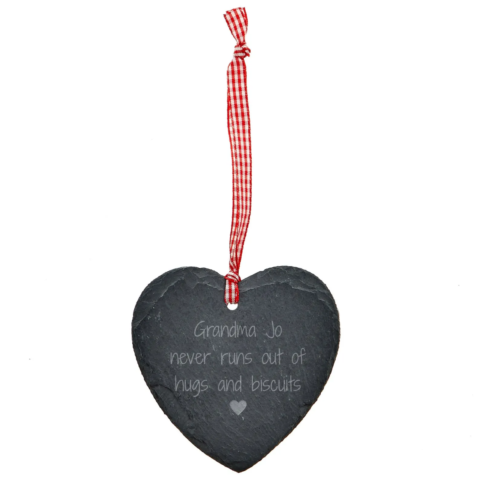Card Factory Personalised Engraved Heart-Shaped Slate Hanging Keepsake - Never Runs Out Of...