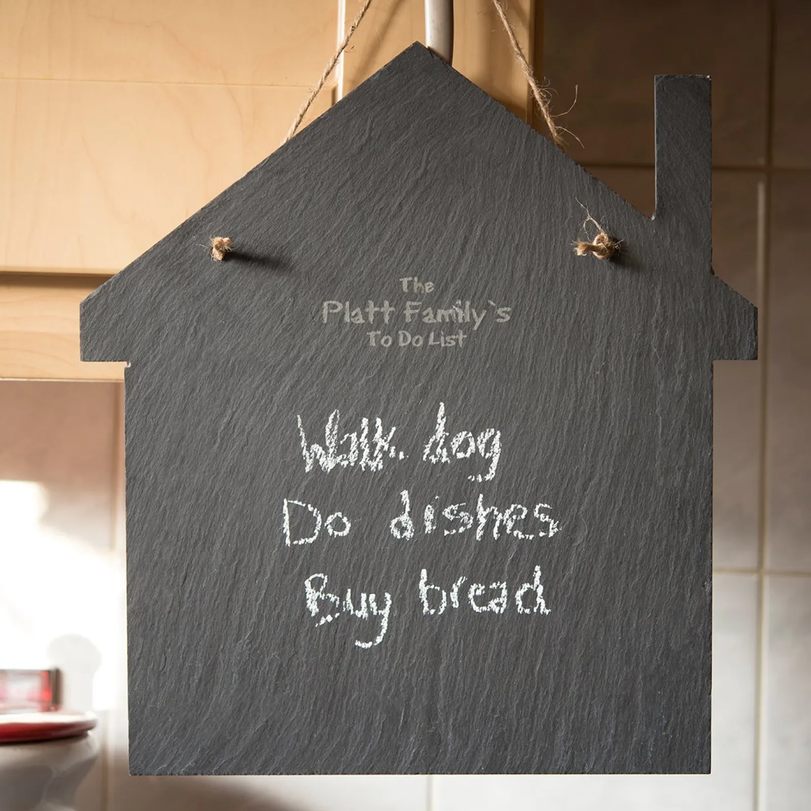 Sale Personalised Engraved Large House-Shaped Slate Chalkboard Personalised Canvas & Wall Art|Personalised Engraved Gifts