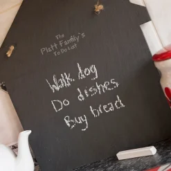 Sale Personalised Engraved Large House-Shaped Slate Chalkboard Personalised Canvas & Wall Art|Personalised Engraved Gifts
