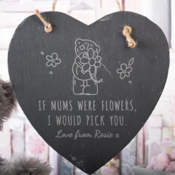 Outlet Personalised Engraved Medium Me to You Hanging Heart Slate - If Mums Were Flowers Personalised Jewellery And Keepsakes|Personalised Canvas & Wall Art