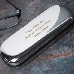 New Personalised Engraved Metal Glasses Case Personalised Engraved Gifts|Jewellery & Keepsakes