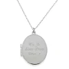 Card Factory Personalised Engraved Oval Shaped Locket Necklace