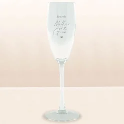 Card Factory Personalised Engraved Prosecco Glass - Mother Of The Groom