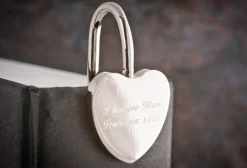 Card Factory Personalised Engraved Silver Heart-Shaped Bookmark