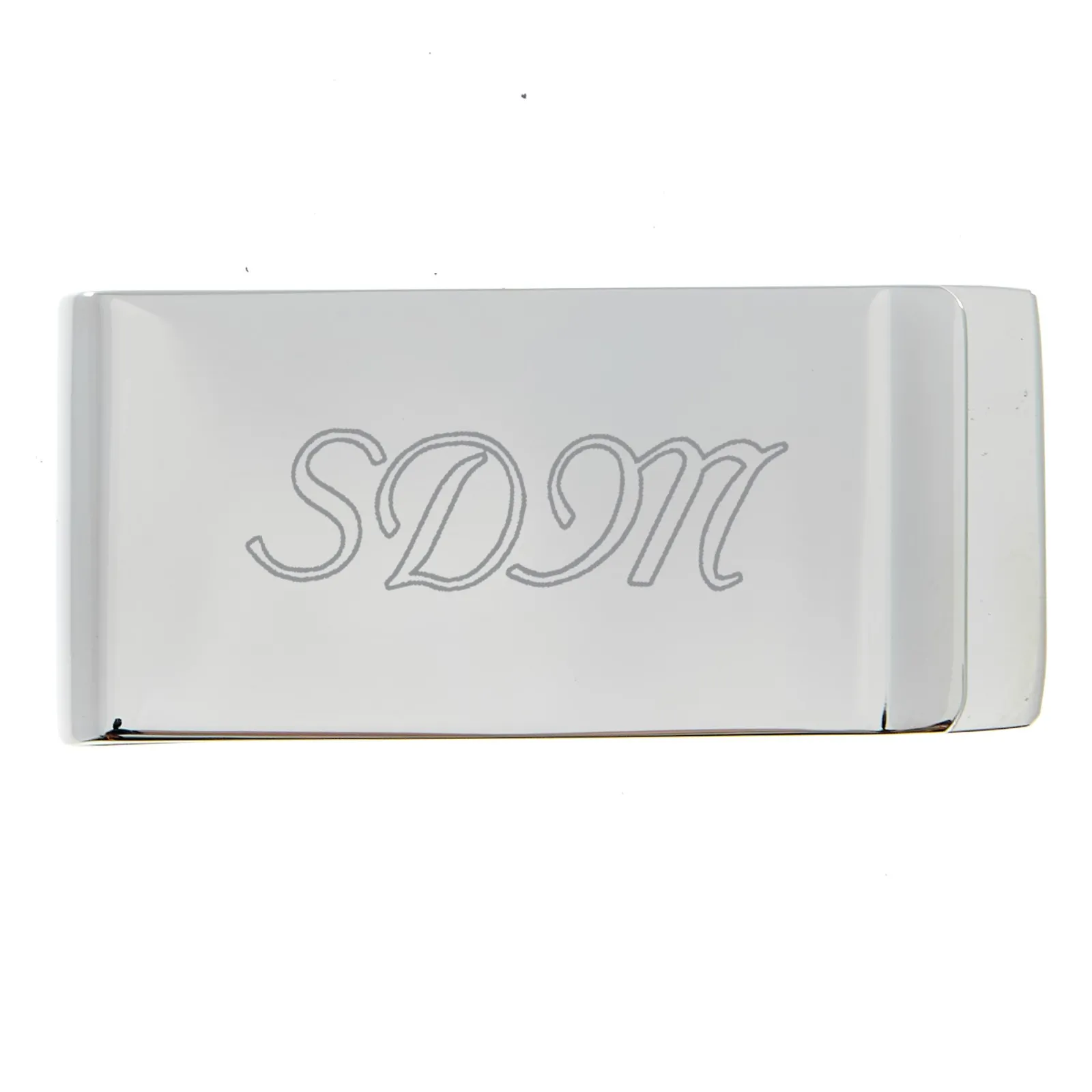 Clearance Personalised Engraved Silver Plated Money Clip Personalised Jewellery And Keepsakes|Personalised Engraved Gifts