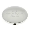 Discount Personalised Engraved Silver Oval Compact Mirror Personalised Jewellery And Keepsakes|Personalised Engraved Gifts
