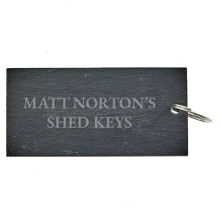 Card Factory Personalised Engraved Slate Key Ring