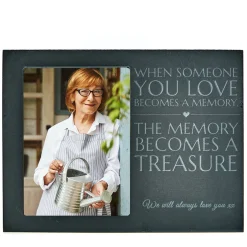 Card Factory Personalised Engraved Slate Chalkboard Photo Frame - When Someone You Love