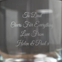 New Personalised Engraved Stern Whisky Glass Personalised Glasses|Personalised Engraved Gifts