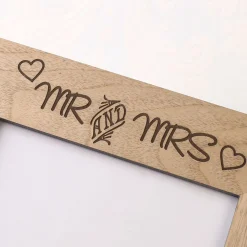 Sale Personalised Engraved Wooden Photo Frame - Mr And Mrs Personalised Engraved Gifts|Photo Frames