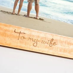 Outlet Personalised Engraved Wooden Photo Frame - Two Messages Personalised Engraved Gifts|Photo Frames