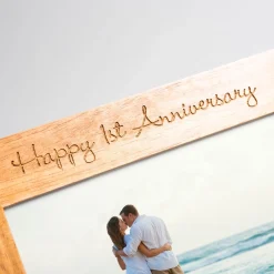 Outlet Personalised Engraved Wooden Photo Frame - Two Messages Personalised Engraved Gifts|Photo Frames