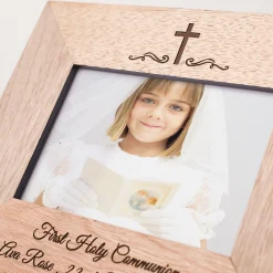 Sale Personalised Engraved Wooden Photo Frame - Holy Communion Kids Personalised Engraved Gifts|Photo Frames