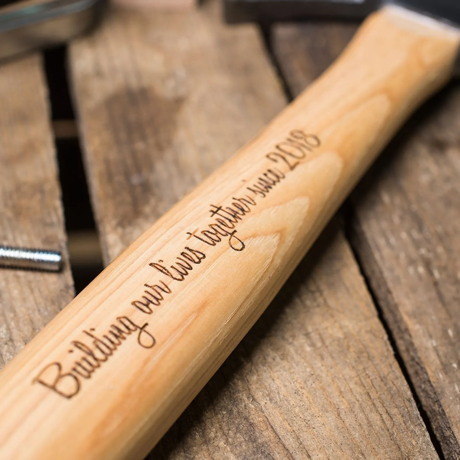 Clearance Personalised Engraved Wooden Hammer Personalised Jewellery And Keepsakes|Personalised Engraved Gifts