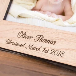 Card Factory Personalised Engraved Wooden Photo Frame - Little Light Of Mine