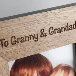 Card Factory Personalised Engraved Wooden Photo Frame - Portrait Photo