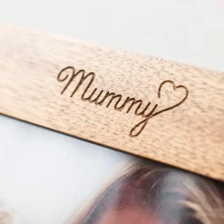 Card Factory Personalised Engraved Wooden Photo Frame - Mummy Heart