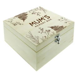 Sale Personalised Engraved Wooden Memory Box - Botanical Personalised Jewellery And Keepsakes|Jewellery & Keepsakes