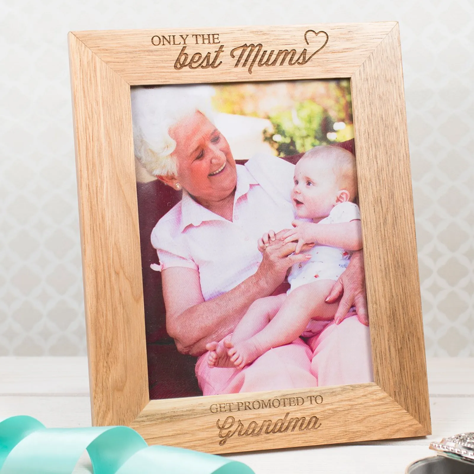 Online Personalised Engraved Wooden Photo Frame - Only The Best Mums Personalised Engraved Gifts|Photo Frames