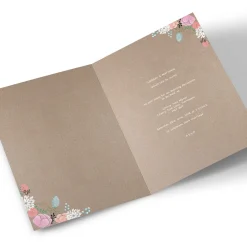Personalised Evening Reception Invitation - Rustic Floral Invitations|Wedding Party