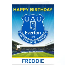 Kids Card Factory Personalised Everton FC Birthday Card
