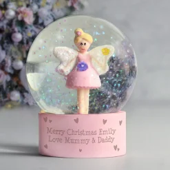Kids Card Factory Personalised Fairy Glitter Snow Globe