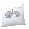Clearance Personalised Family Cushion - Family Of Elephants Personalised Cushions|Cushions