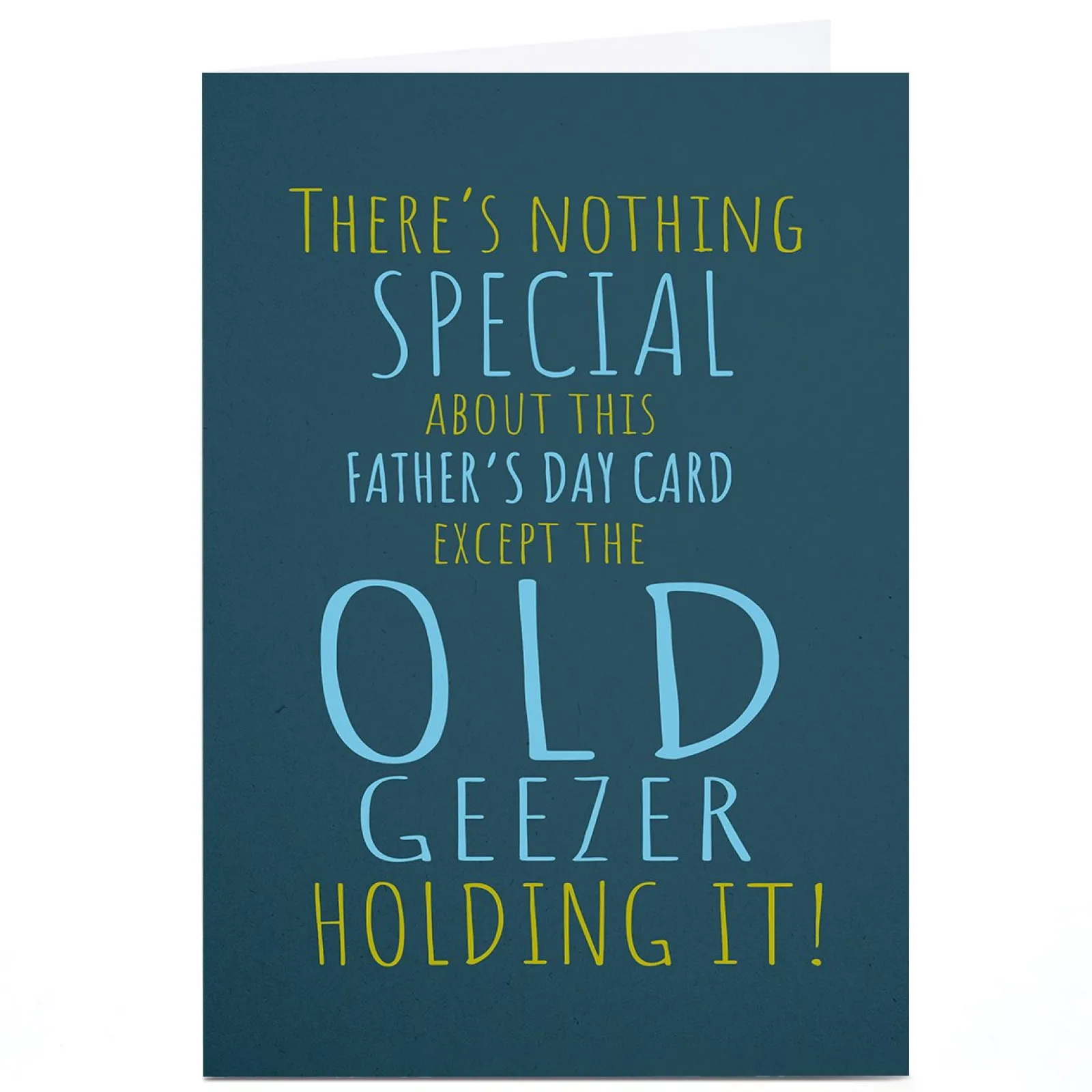 Card Factory Personalised Father's Day Card - Special Old Geezer