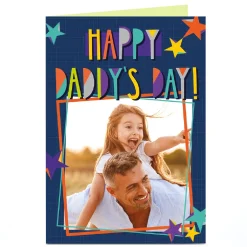 Card Factory Personalised Father's Day Photo Card - Happy Daddy's Day!
