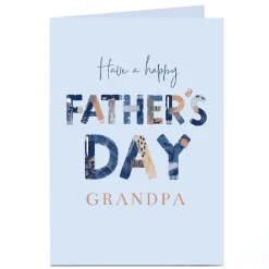 Discount Personalised Father's Day Card - Have A Happy Father's Day, Grandpa Father's Day