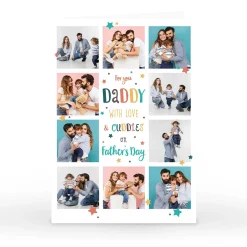 Card Factory Personalised Father's Day Photo Card - With Love & Cuddles
