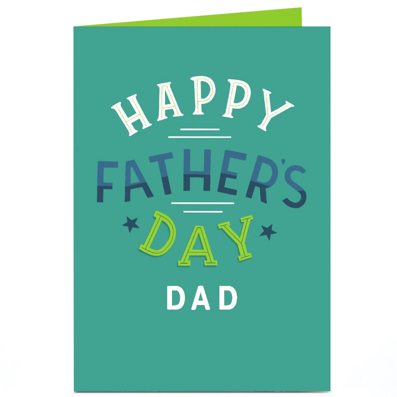 Online Personalised Father's Day Card - Happy Father's Day Father's Day