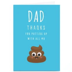Sale Personalised Father's Day Card - Thanks For Putting Up With All My... Father's Day|Funny