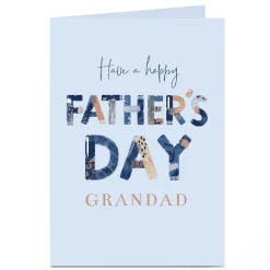 Clearance Personalised Father's Day Card - Have A Happy Father's Day, Grandad Father's Day