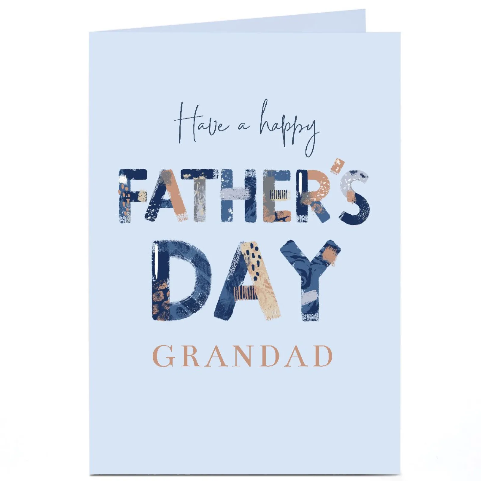 Clearance Personalised Father's Day Card - Have A Happy Father's Day, Grandad Father's Day