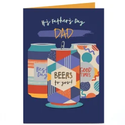 Card Factory Personalised Father's Day Card - Beers for you!