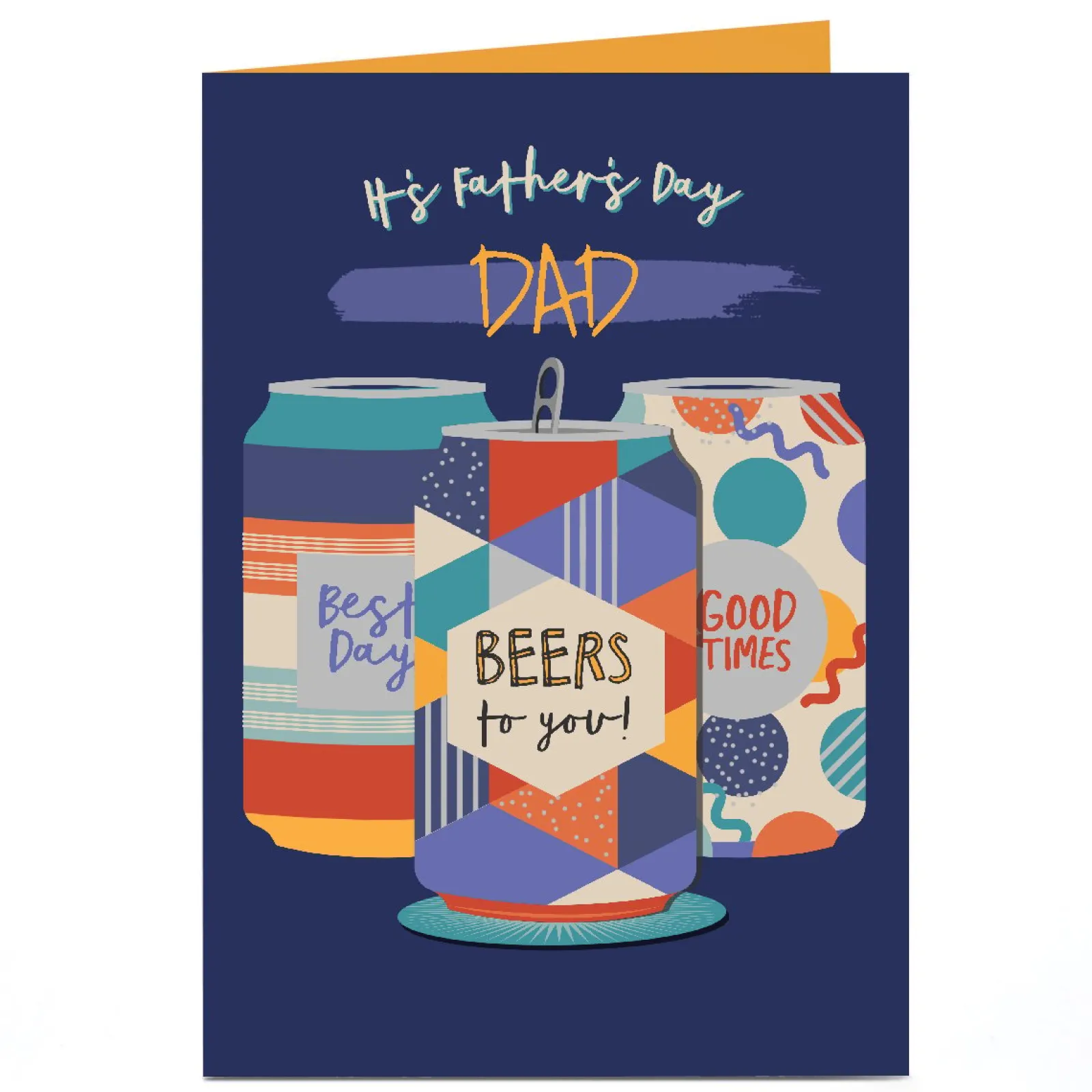 Card Factory Personalised Father's Day Card - Beers for you!