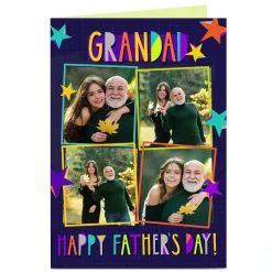 Card Factory Personalised Father's Day Photo Card - Grandad Father's Day!