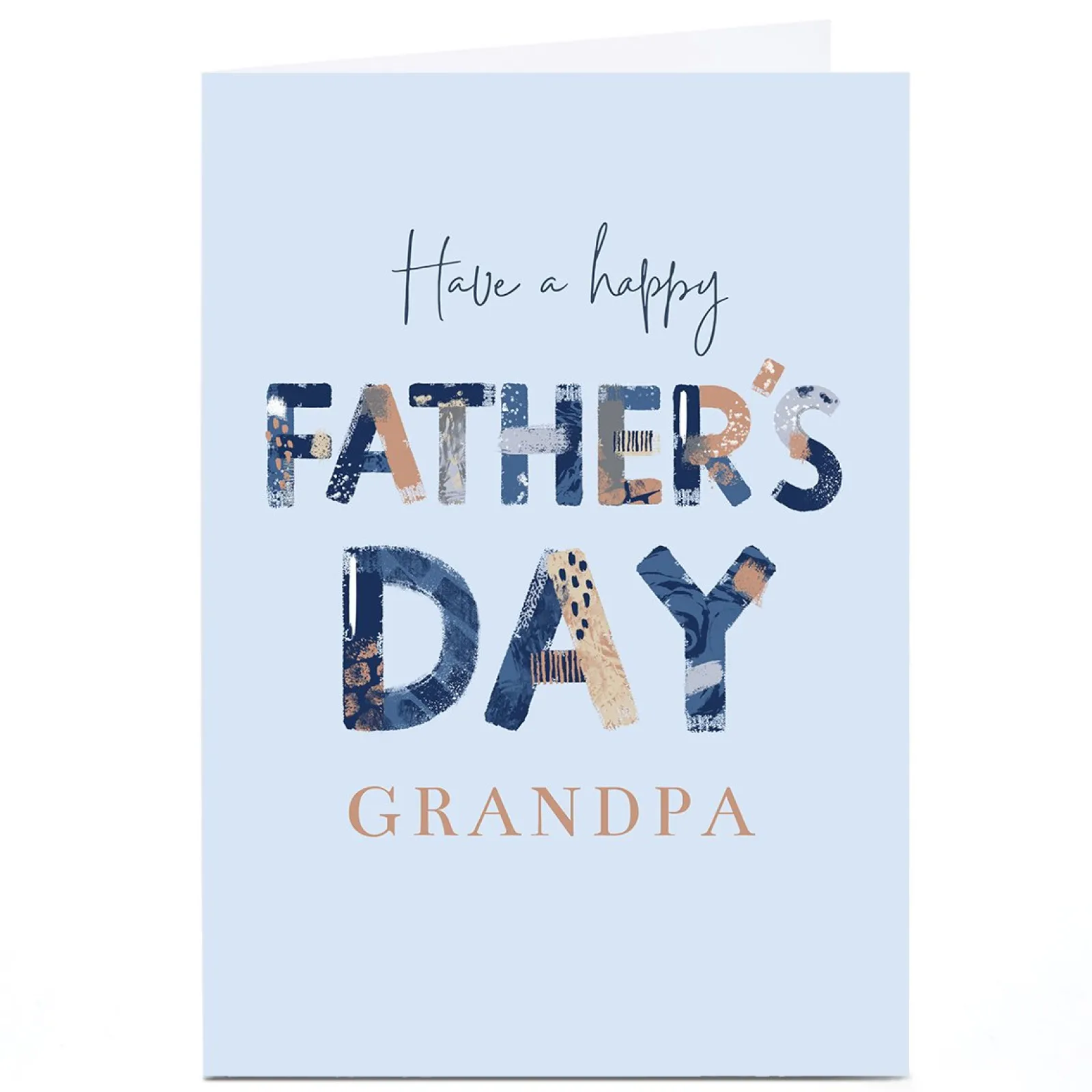 Outlet Personalised Father's Day Card - Have A Happy Father's Day, Grandpa Father's Day