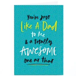 Hot Personalised Father's Day Card - You're Just Like A Dad Father's Day
