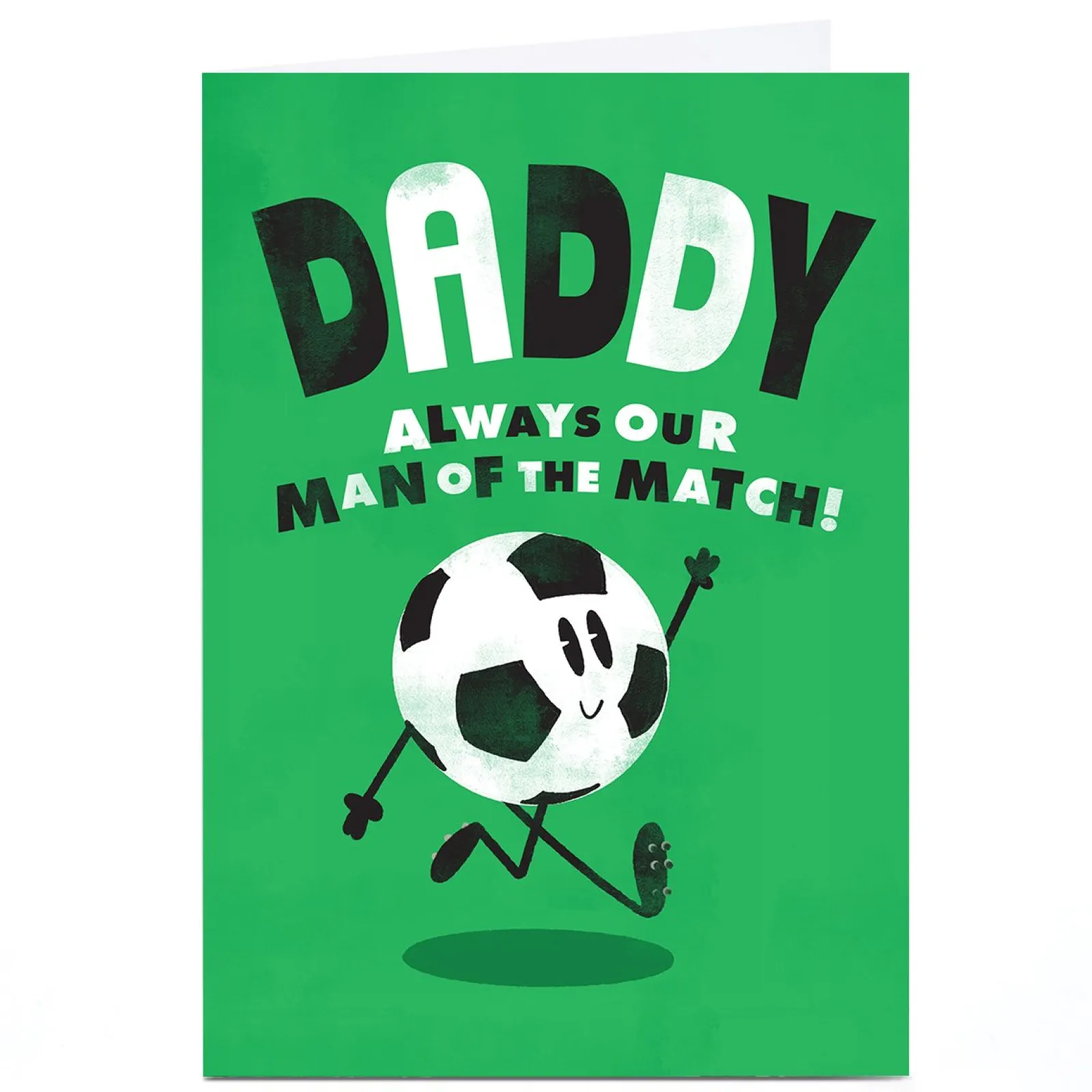 Clearance Personalised Father's Day Card - Our Man of The Match, Daddy Father's Day