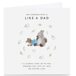 Outlet Personalised Father's Day Card - Like a Dad, Bears Father's Day