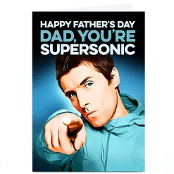Sale Personalised Father's Day Card - Dad You're Supersonic Father's Day