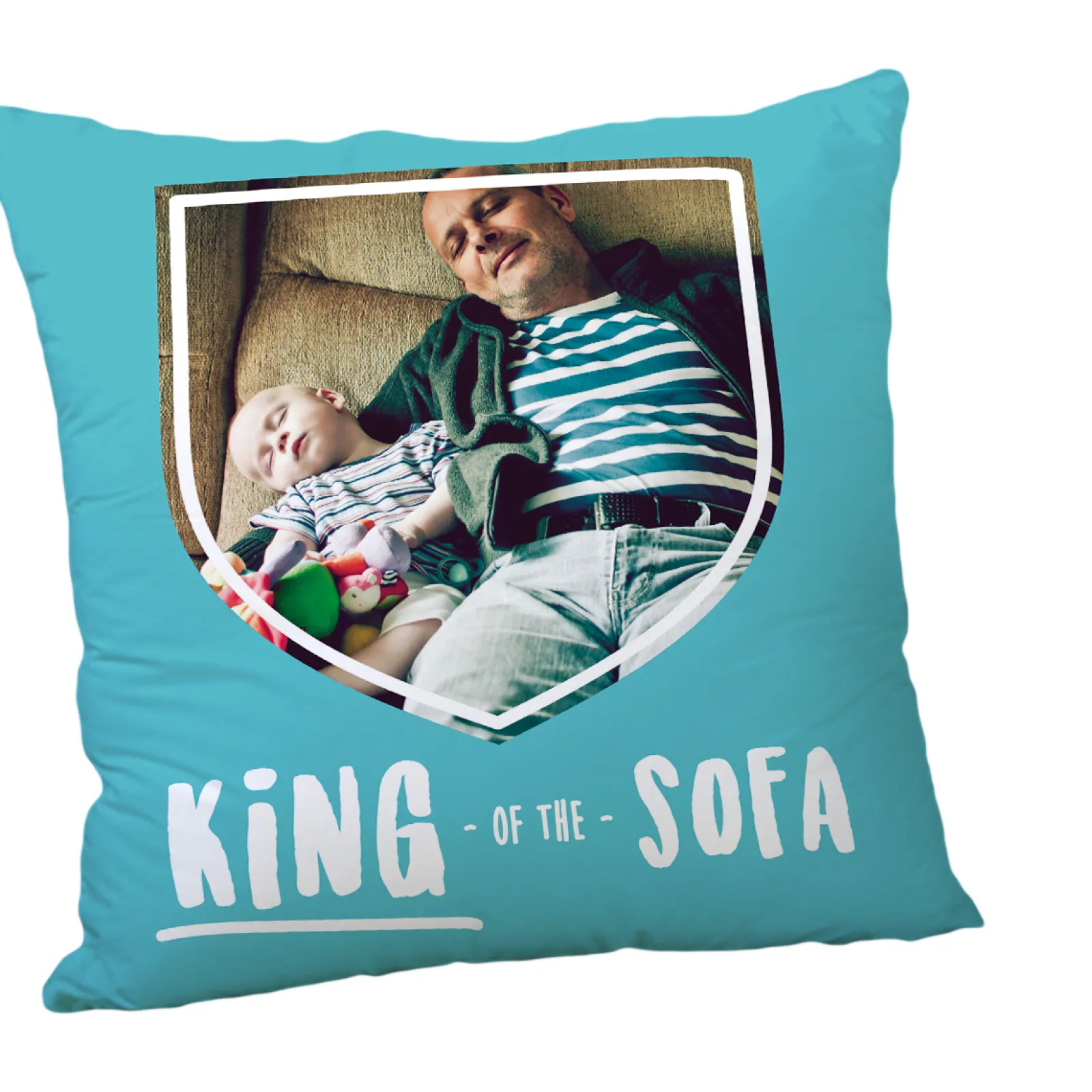 Clearance Personalised Father's Day Photo Cushion - King Of The Sofa Personalised Cushions|Photo Gifts