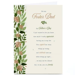 Discount Personalised Father's Day Card - For My Foster Dad Father's Day