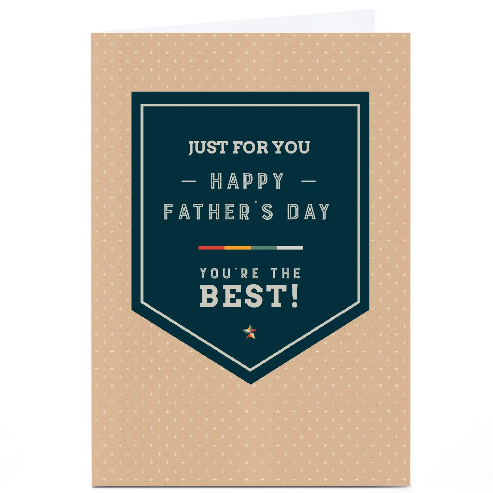 Card Factory Personalised Father's Day Card - You're the Best