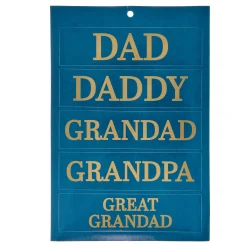 Best Personalised Father's Day Large Portrait Gift Bag Navy Gift Wrap|Gift Wrap For Him